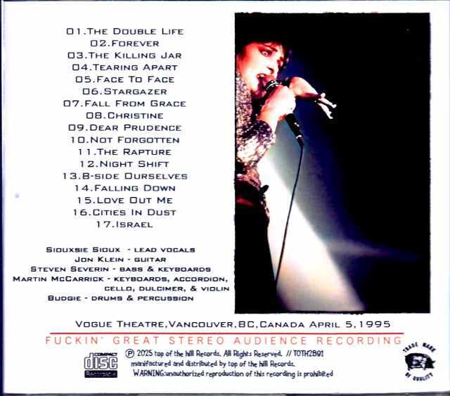 Siouxsie and the Banshees スージー・アンド・ザ・バンシーズ/Canada