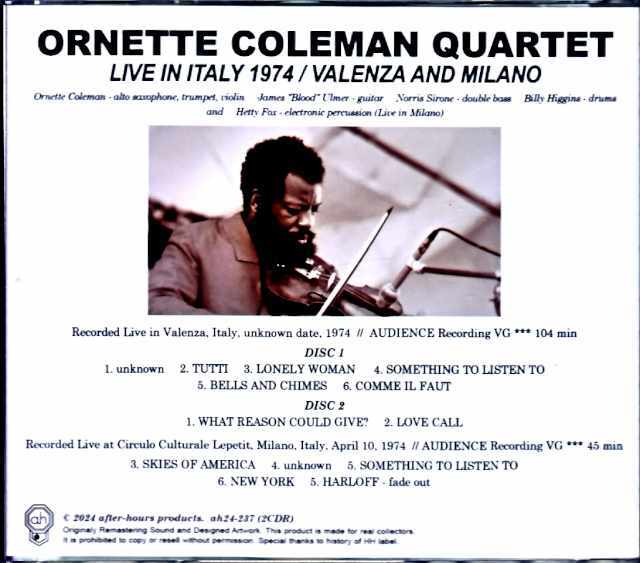 Ornette Coleman Quartet James Blood Ulmer オーネット・コールマン