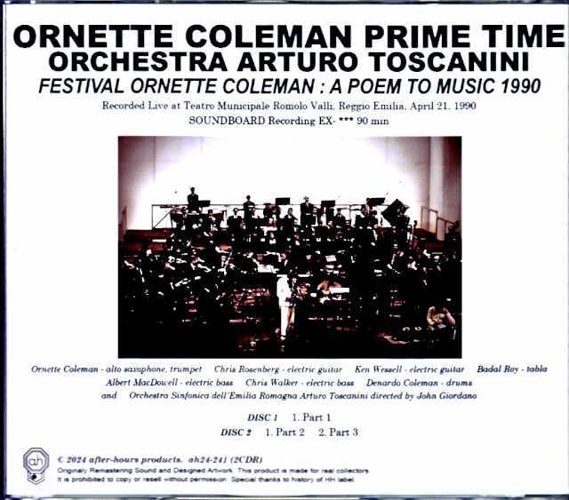 Ornette Coleman Prime Time Orchestra オーネット・コールマン/Italy 1990