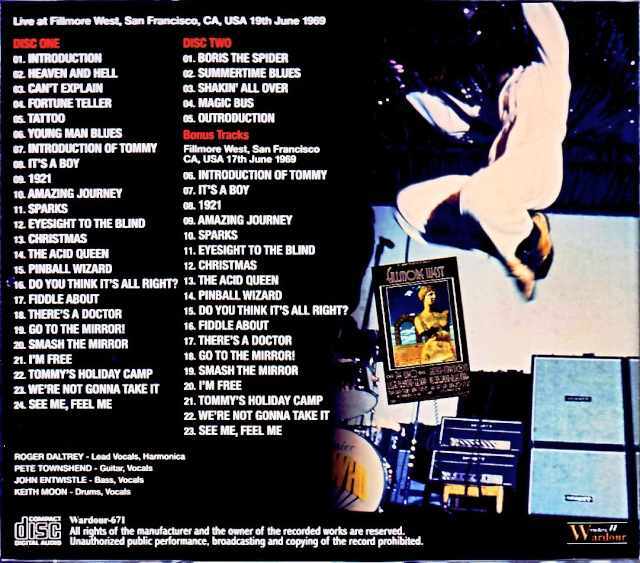 Who,The ザ・フー/CA,USA 6.19.1969 Upgrade & more