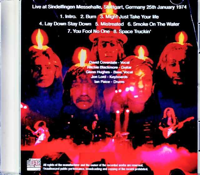 Deep Purple ディープ・パープル/Germany 01.25.1974