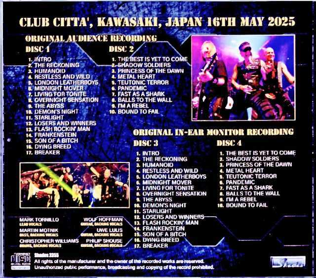OUTLET SALE- 訳あり品など大放出 アクセプト/accept ギターピック2枚2025 ミュージシャン