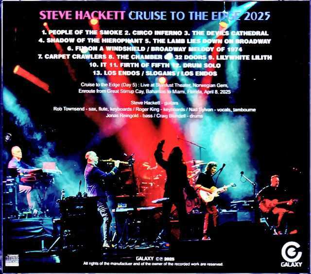 Steve Hackett スティーヴ・ハケット/FL,USA 2025
