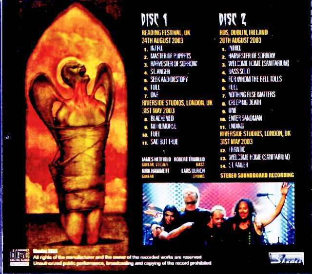 Metallica メタリカ/England,UK 2003 3Days Soundboard Edition