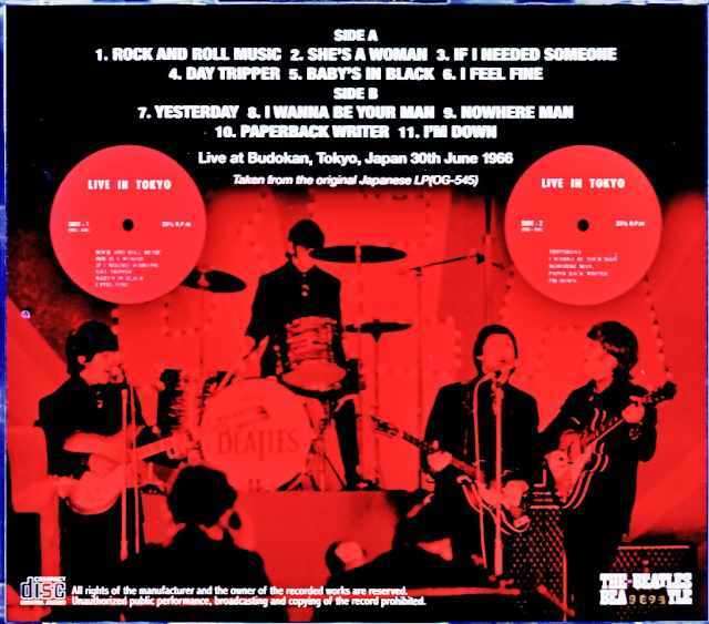 Beatles ビートルズ/Tokyo,Japan 6.30.1966 Original Japanese