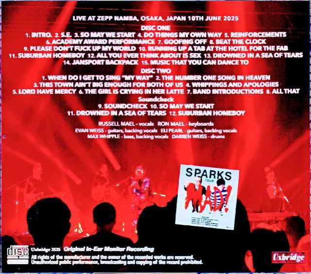 【新品未開封・赤盤2枚組】スパークス SPARKS/BEST & REST スパークス 最新アルバム『MAD!』2025年5月23日 (金) 発売|ロック