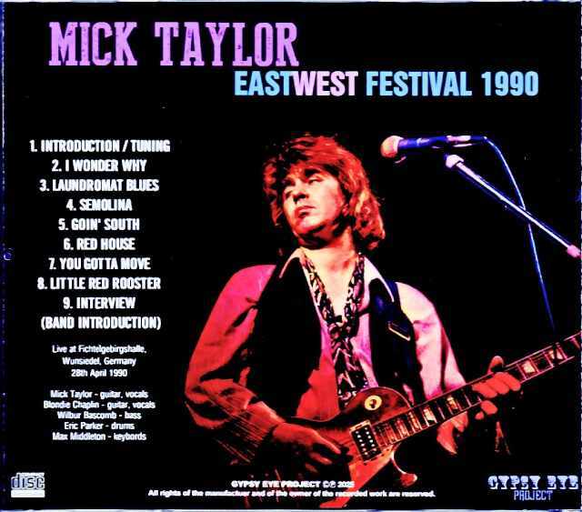 好評 Mick Edition Soundboard 1990 ミック・テイラー/Germany Taylor 洋画・外国映画