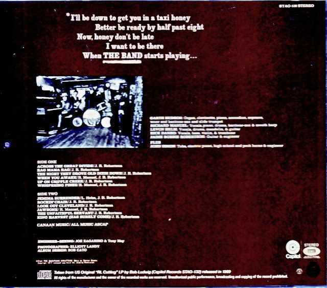 Band,The ザ・バンド/First Album US Original RL Cutting LP