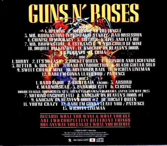 Guns N' Roses ガンズ・アンド・ローゼス/暴・横濱動乱 Kanagawa