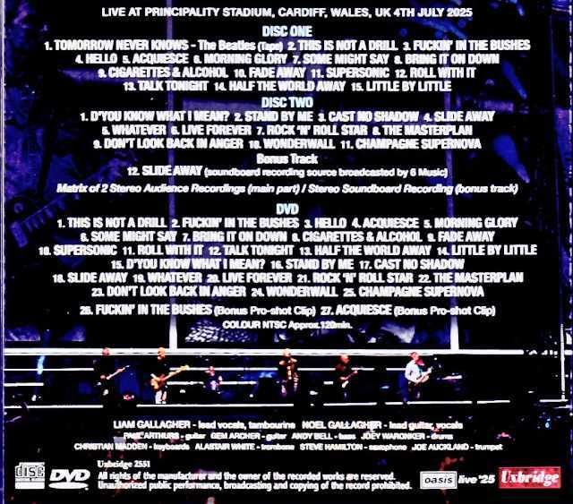 Oasis オアシス/England,UK 07.04.2025 Complete Audience Source