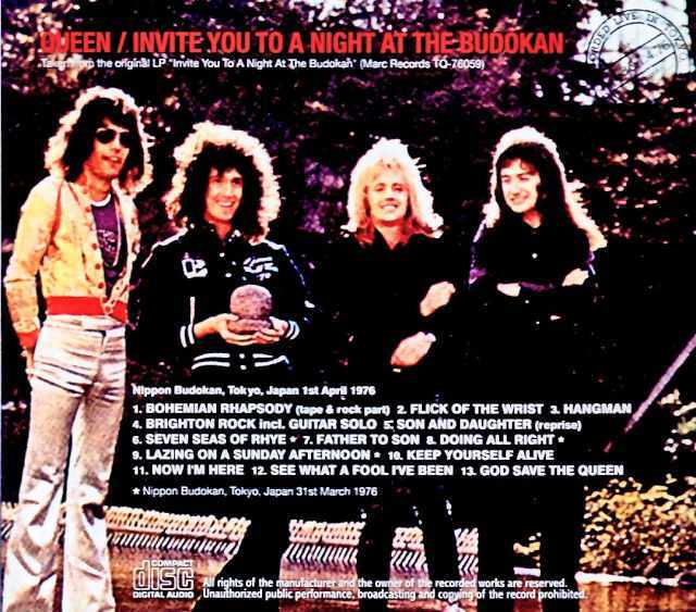 Queen クィーン/Tokyo,Japan 1976 Original LP Invite you to a
