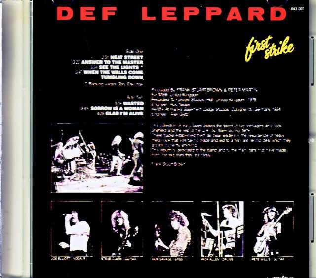 Def Leppard デフ・レパード/First Strike Remastered