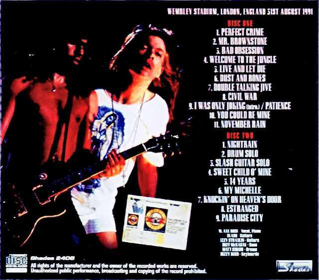 Guns N' Roses 1991年Izzyラストステージ チケット半券 Guns N' Roses 1991年Izzyラストステージ チケット半券 Guns N