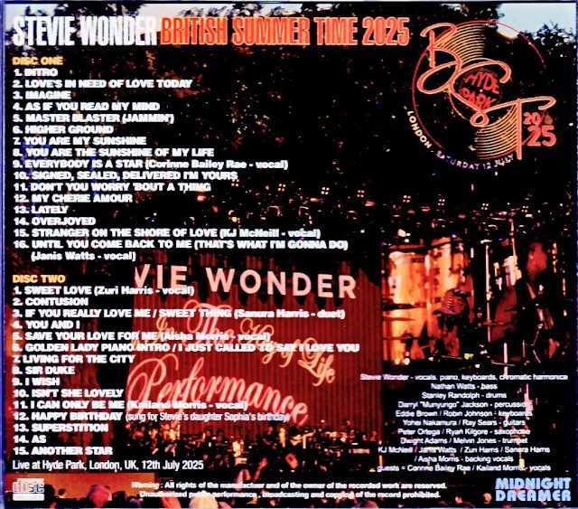 Stevie Wonder スティーヴィー・ワンダー/London,UK 07.12.2025 Complete