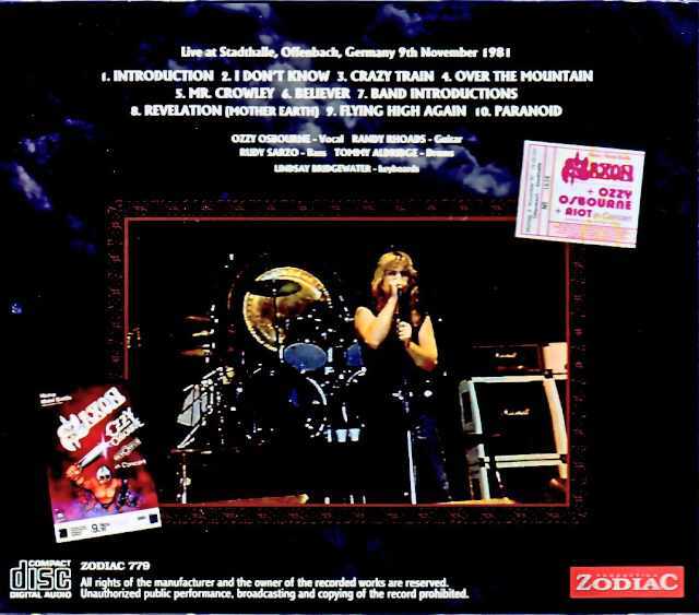 Ozzy Osbourne Randy Rhodes オジー・オズボーン ランディ・ローズ