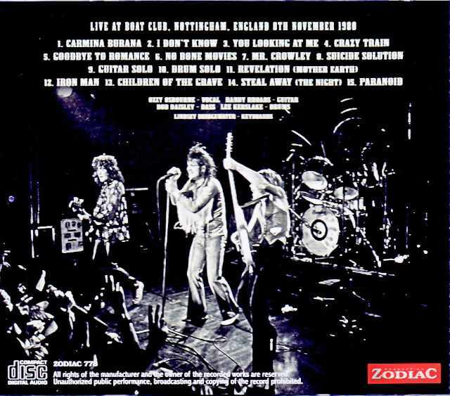 Ozzy Osbourne Randy Rhodes オジー・オズボーン ランディ・ローズ