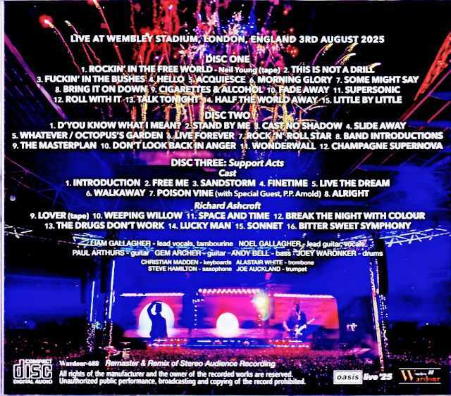 Oasis オアシス/London,UK 08.03.2025 Complete