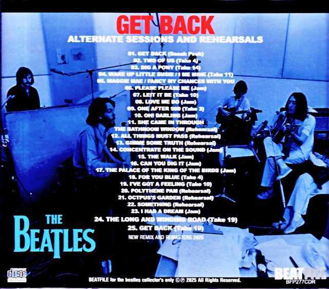 Beatles ビートルズ/Get Back Alternate Sessions and Rehearsals