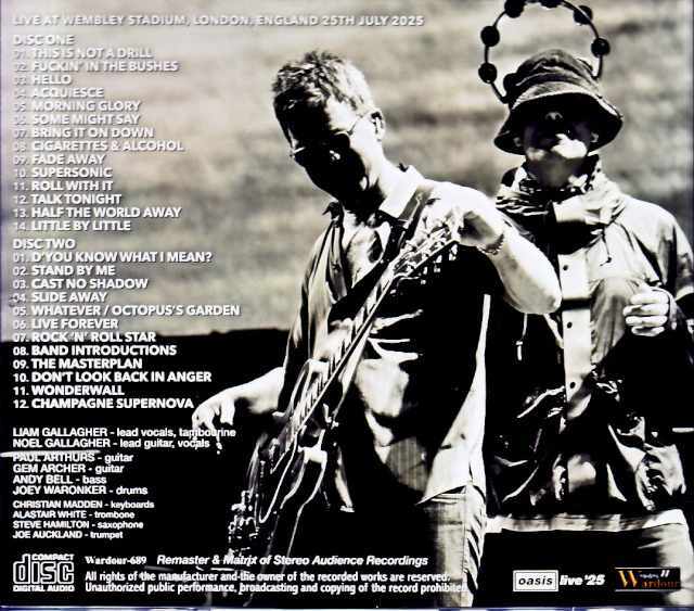 Oasis オアシス/London,UK 07.25.2025 Complete Remaster and