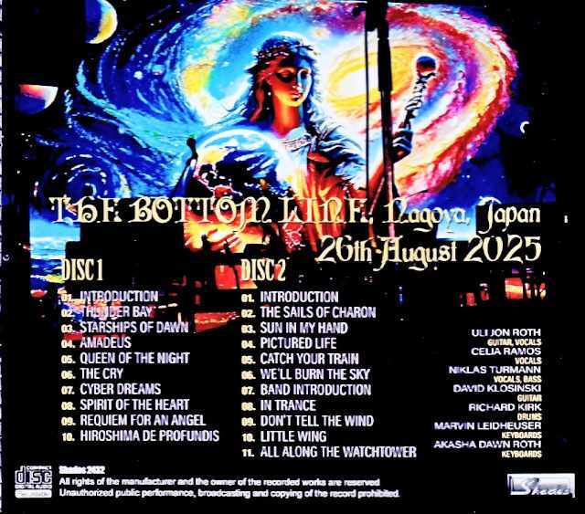 Uli Jon Roth ウリ・ジョン・ロート/Aichi,Japan 08.26.2025 Complete