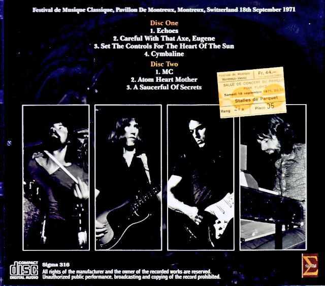 Pink Floyd ピンク・フロイド/ Switzerland 1971 Complete Stereo Pre