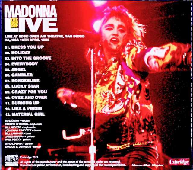 Madonna マドンナ/CA,USA 04.19.1985 Marco Moir Master Edition