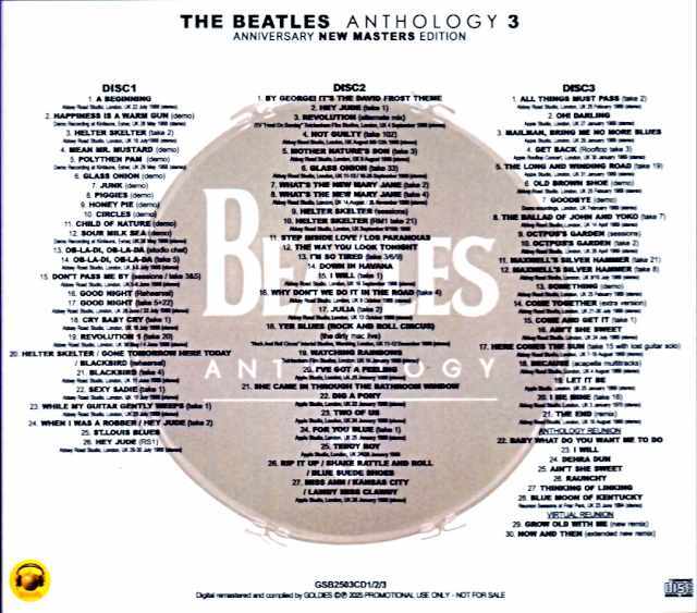 Beatles ビートルズ/アンソロジー Anthology3 30th Anniversary New