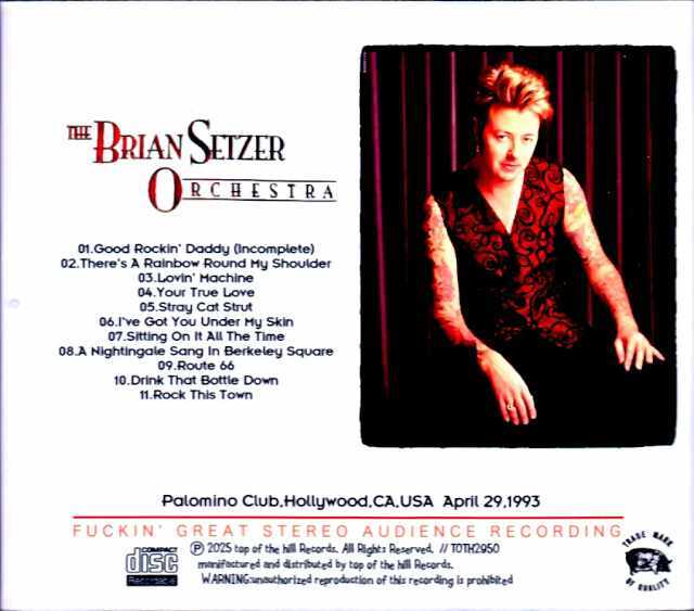 Brian Setzer Orchestra ブライアン・セッツァー/CA,USA 04.29.1993