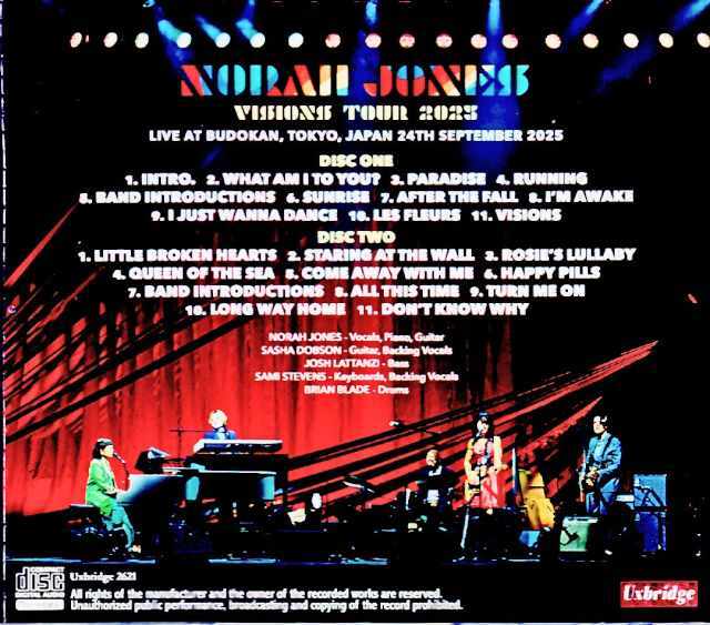 Norah Jones ノラ・ジョーンズ/Tokyo,Japan 09.24.2025 Complete
