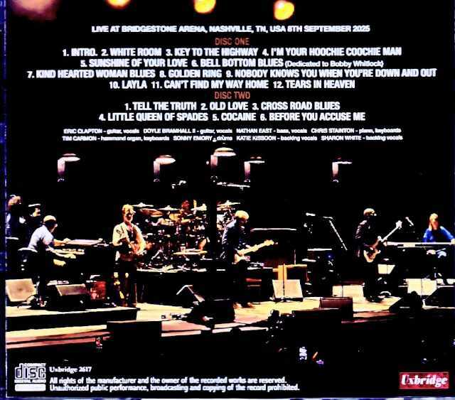 Eric Clapton エリック・クラプトン/TN,USA 09.08.2025 Complete