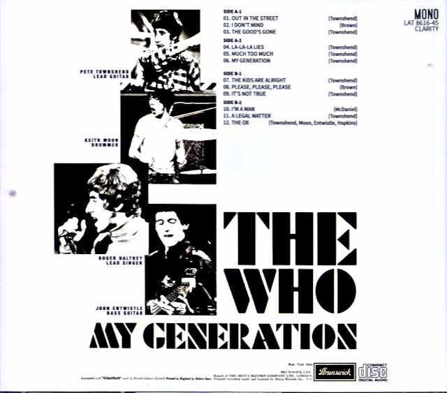 The Who クラシックレコード未開封テストプレス200g Quick One The Who クラシックレコード未開封テストプレス200g Quick One A