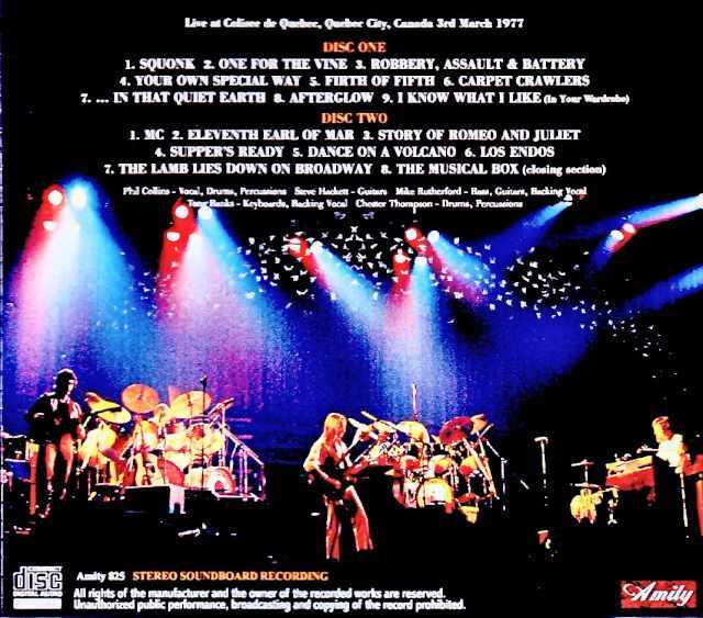 Genesis ジェネシス/Canada 03.03.1977 Complete Soundboard Edition