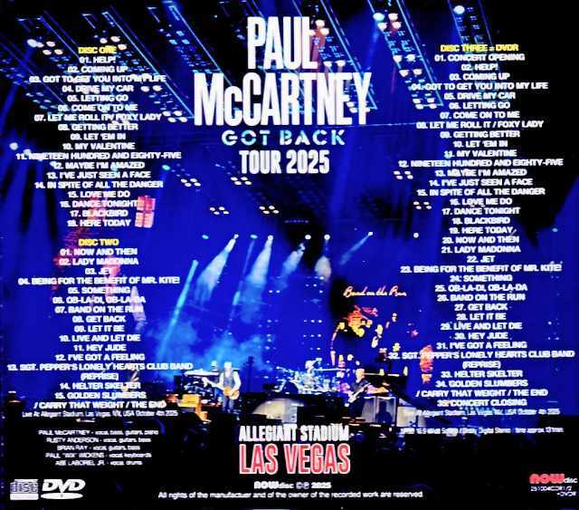 Paul McCartney ポール・マッカートニー/NV,USA 10.04.2025