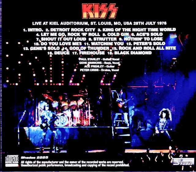 Kiss キッス/MO,USA 07.28.1976 Complete