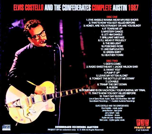 Elvis Costello and the Comfederates エルヴィス・コステロ/TX,USA