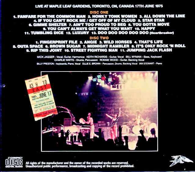 Rolling Stones ローリング・ストーンズ/Canada 06.17.1975 Complete