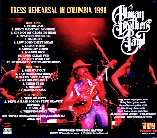 Allman Brothers Band オールマン・ブラザーズ・バンド/NC,USA 1990