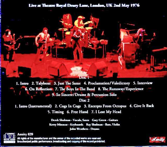 Gentle Giant ジェントル・ジャイアント/London,UK 05.02.1976
