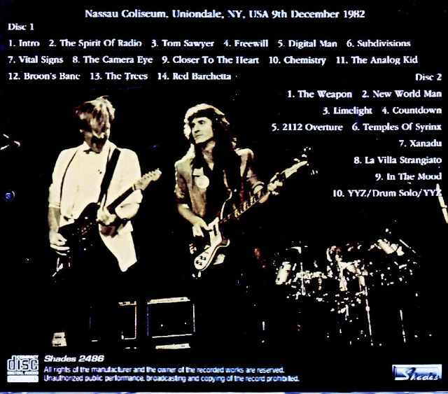 Rush ラッシュ/NY,USA 12.09.1982 Complete