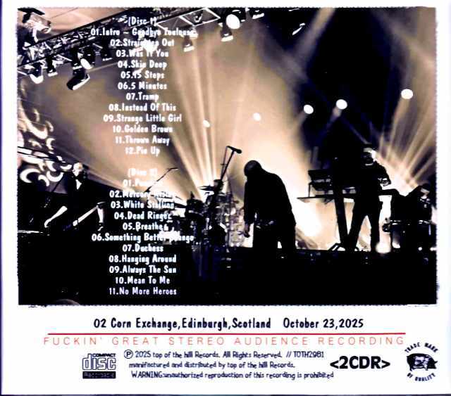 Stranglers ストラングラーズ/Scotland,UK 10.23.2025 Complete