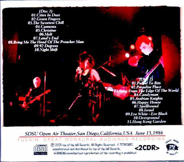 Siouxsie and the Banshees スージー・アンド・バンシーズ/CA,USA