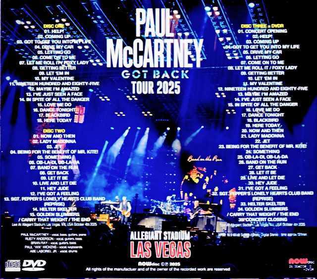 Paul McCartney ポール・マッカートニー/NV,USA 2025 S & V Compete