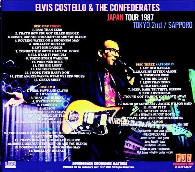 Elvis Costello and the Confederates エルヴィス・コステロ/Tokyo