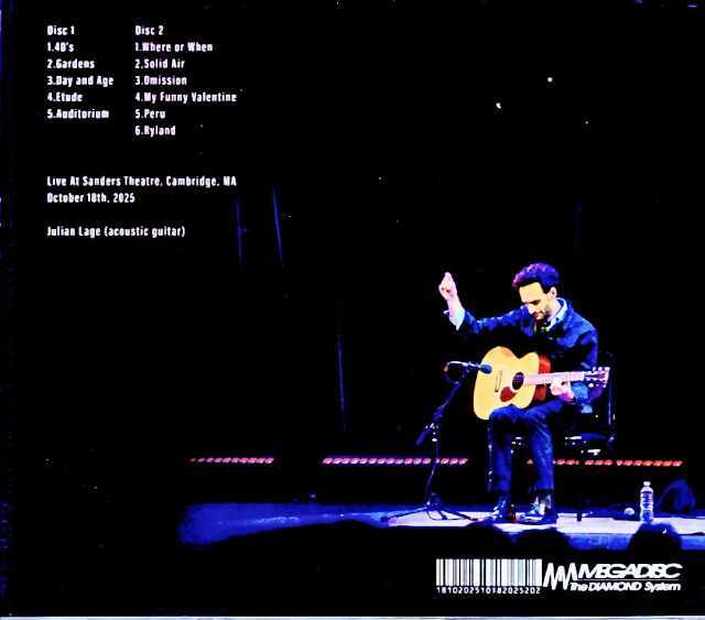 Julian Lage ジュリアン・ラージ/MA,USA 10.18.2025