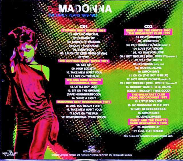 Madonna マドンナ/Early Years 1979-1981 Remix and Remasters