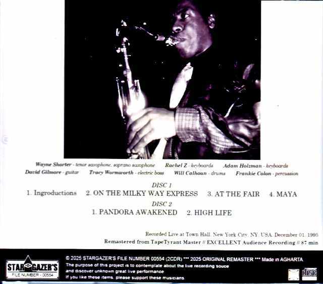 Wayne Shorter ウェイン・ショーター/NY,USA 12.01.1995