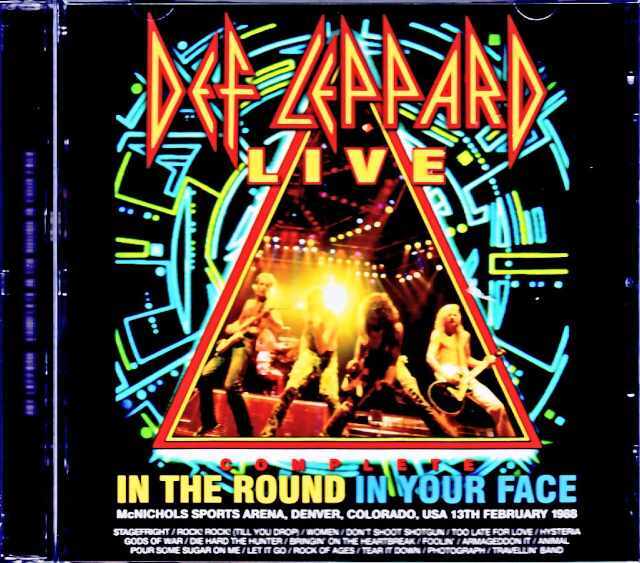 Def Leppard デフ・レパード/CO,USA 02.13.1988 Complete Soundboard