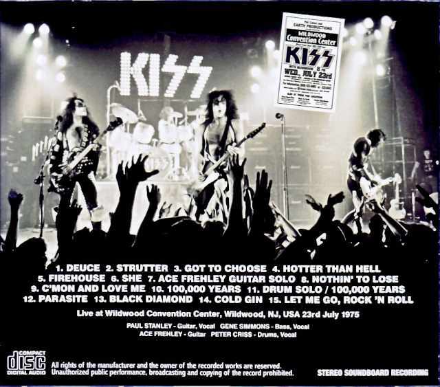 Kiss キッス/NJ,USA 07.23.1975 Complete Soundboard Edition
