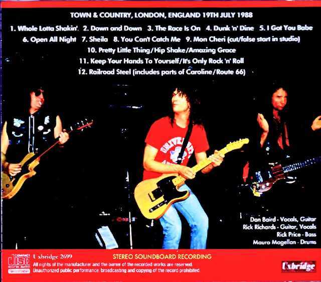 Georgia Satellites ジョージア・サテライツ/London,UK 07.19.1988 FM