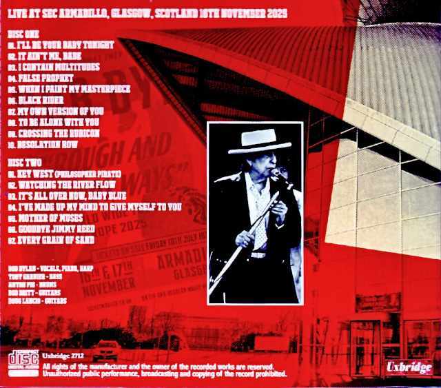 Bob Dylan ボブ・ディラン/Scotland,UK 11.16.2025